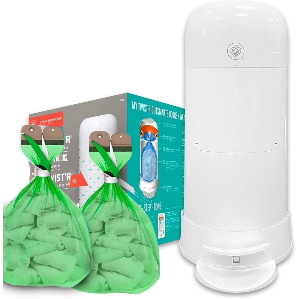 My Twist’R Diaper Pail with Refill Bags Included - Hands Free